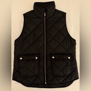 J. Crew Excursion vest in recycled poly with PrimaLoft® fill — black, medium